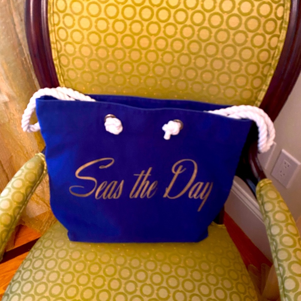 Seas The Day Blue Tote